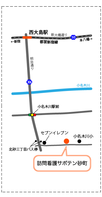 砂町の地図